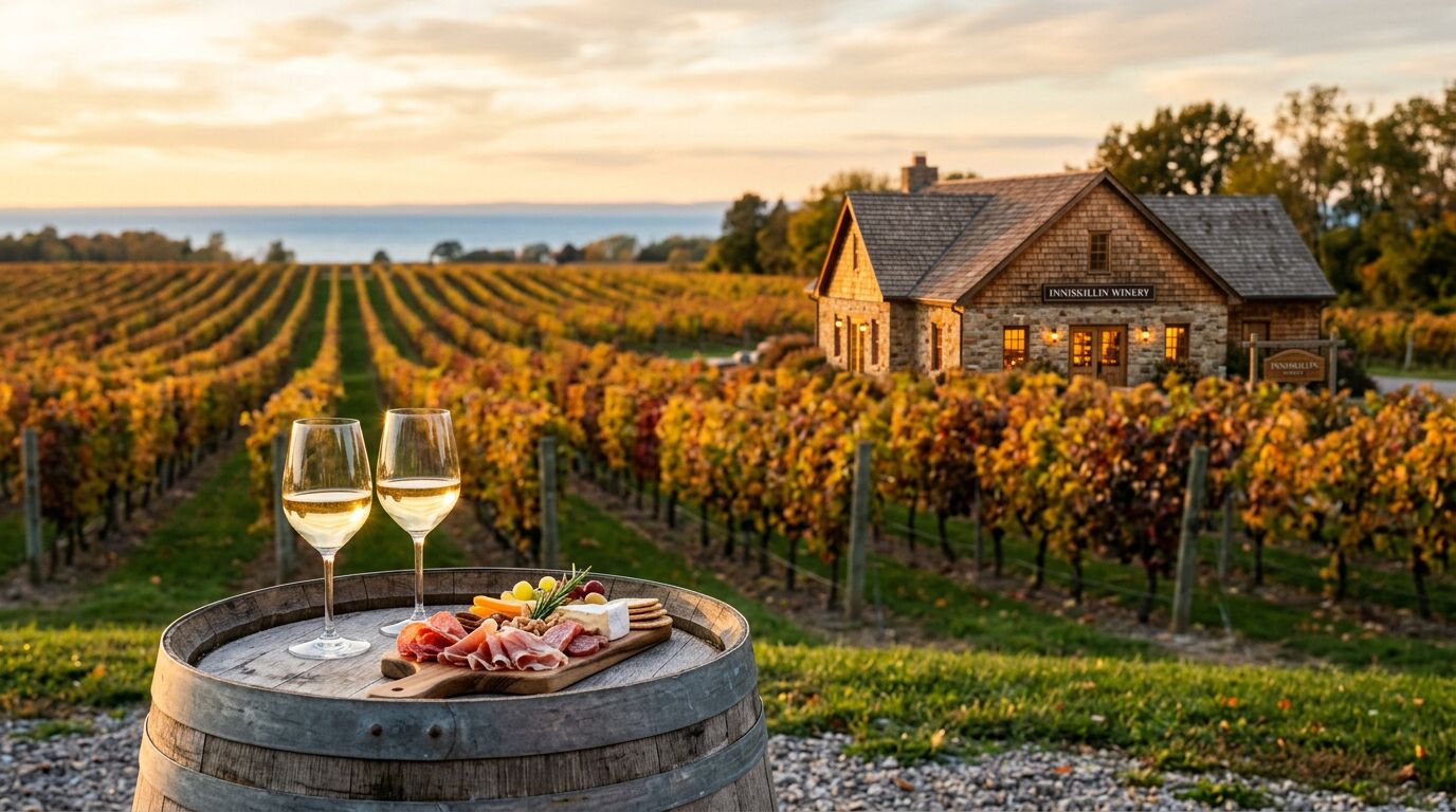 Vineyard and winery in the Niagara wine region near Niagara-on-the-Lake, Ontario